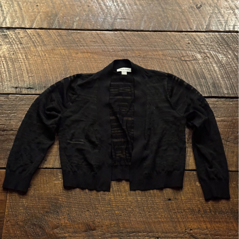 Calvin Klein Bolero/Cropped Cardigan Sweater Size Small